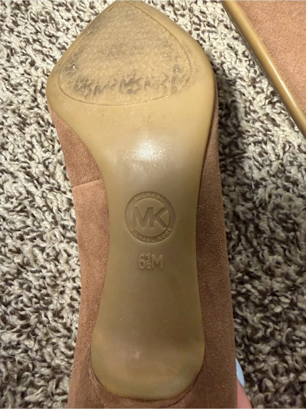 Michael Kors Tan Suede Pointed-Toe Heels